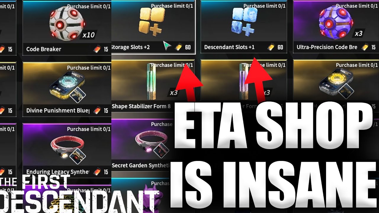 New Ultimate ETA Shop Is Here! The First Descendant Guide