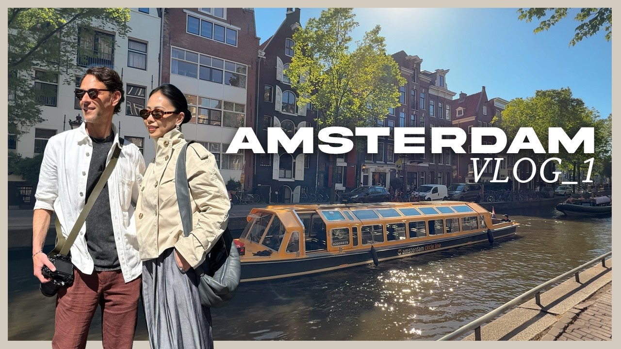 オランダ🇳🇱アムステルダム1🌷運河が巡る美しい街並みがまるで絵画🖼️グルメやショッピングに運河クルージング🍺