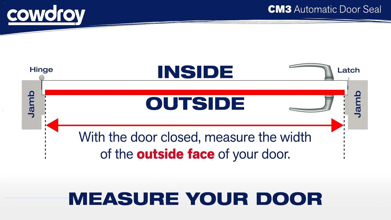 Cowdroy CM3 Automatic Door Seal Overview & Installation Instructions
