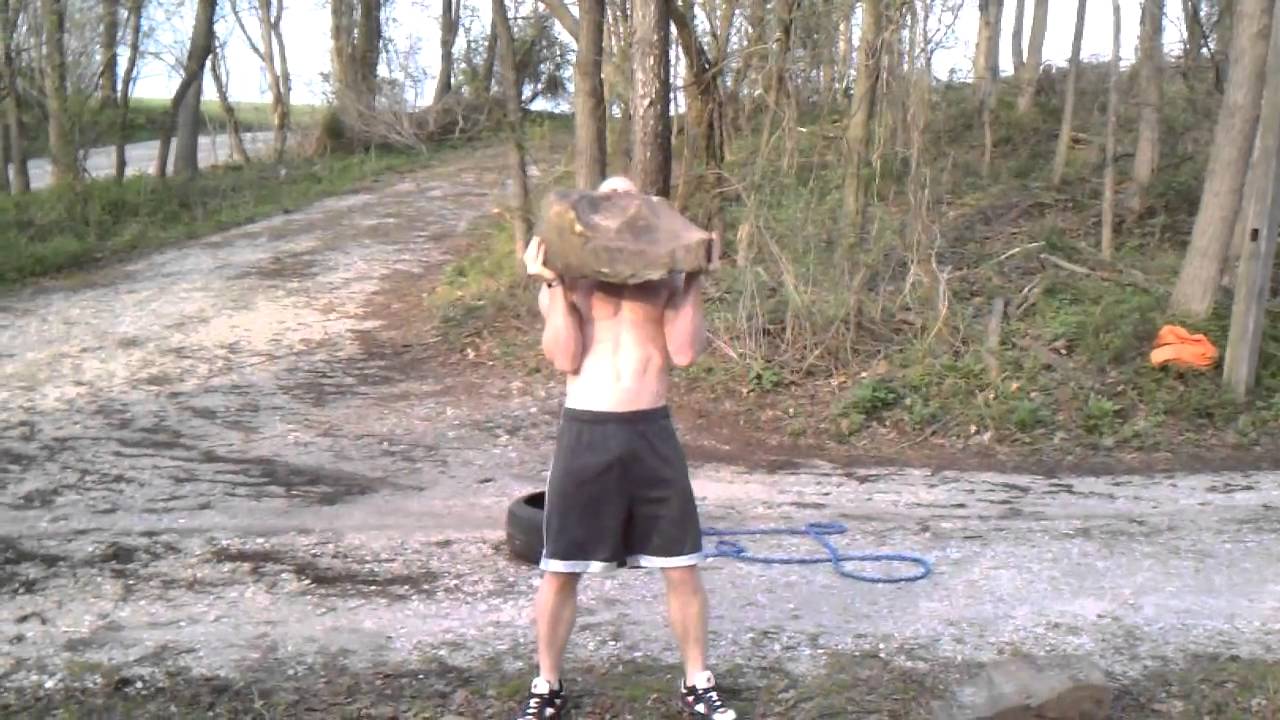 heavy stone lift youtube