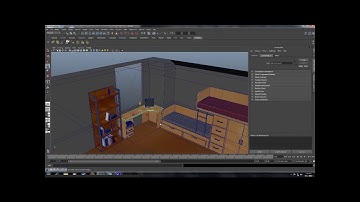 Maya Advanced Modeling Techniques  Room Project Part11  Rendering