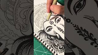 Ganpati Bappa Morya Papersketch