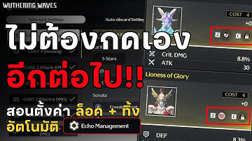 สอนใช้ระบบ Echo Management ที่จะคัด Echo ให้คุณอัตโนมัติ!! | Wuthering Waves