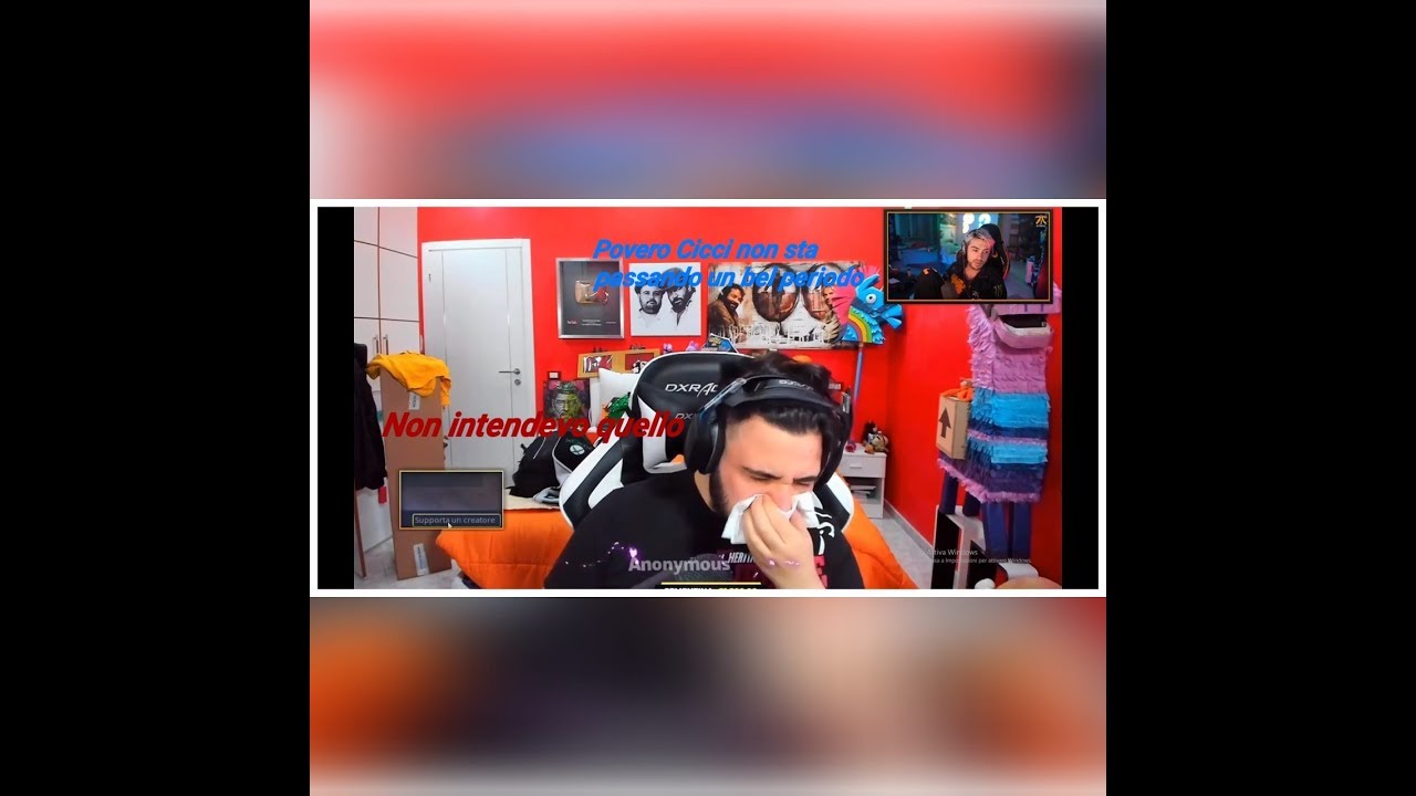 POW3R guarda il video sfogo di CICCIOGAMER89 sul talk show su Italia 1