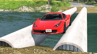 Cars Vs Pipeline Bridge – Beamng.drive