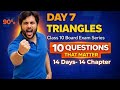 Class 10 Maths | Triangles | 10 Questions That Matter | Day 7 | 14 Days 14 Chapters