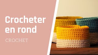 Crochet Lesson No. 4: Learn to crochet in the round by making a basket Crochet Lesson No. 4: Learn to crochet in the round by making a basket