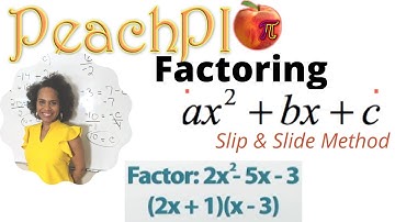 Factoring Trinomials: Slip & Slide Method