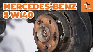 MERCEDES-BENZ S-CLASS (W140) hátsó Fékpofakészlet Rögzítőfék szerelési: ingyenes videó