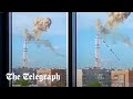 Russian rockets destroy Kharkiv television tower