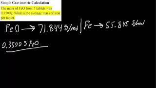 Famous Simple Gravimetric Calculation (example) Net Worth