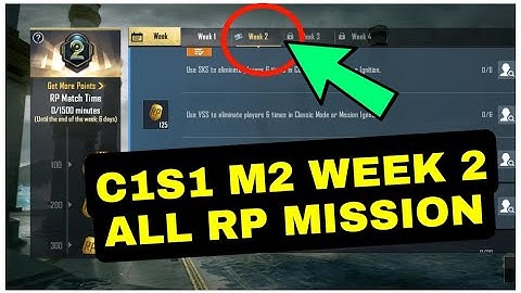 C1S1 M2 week 2 Royale pass Mission Explain Pubg | Week 2 RP Mission Pubg C1S1 M2 | Week 2 RP BGMI