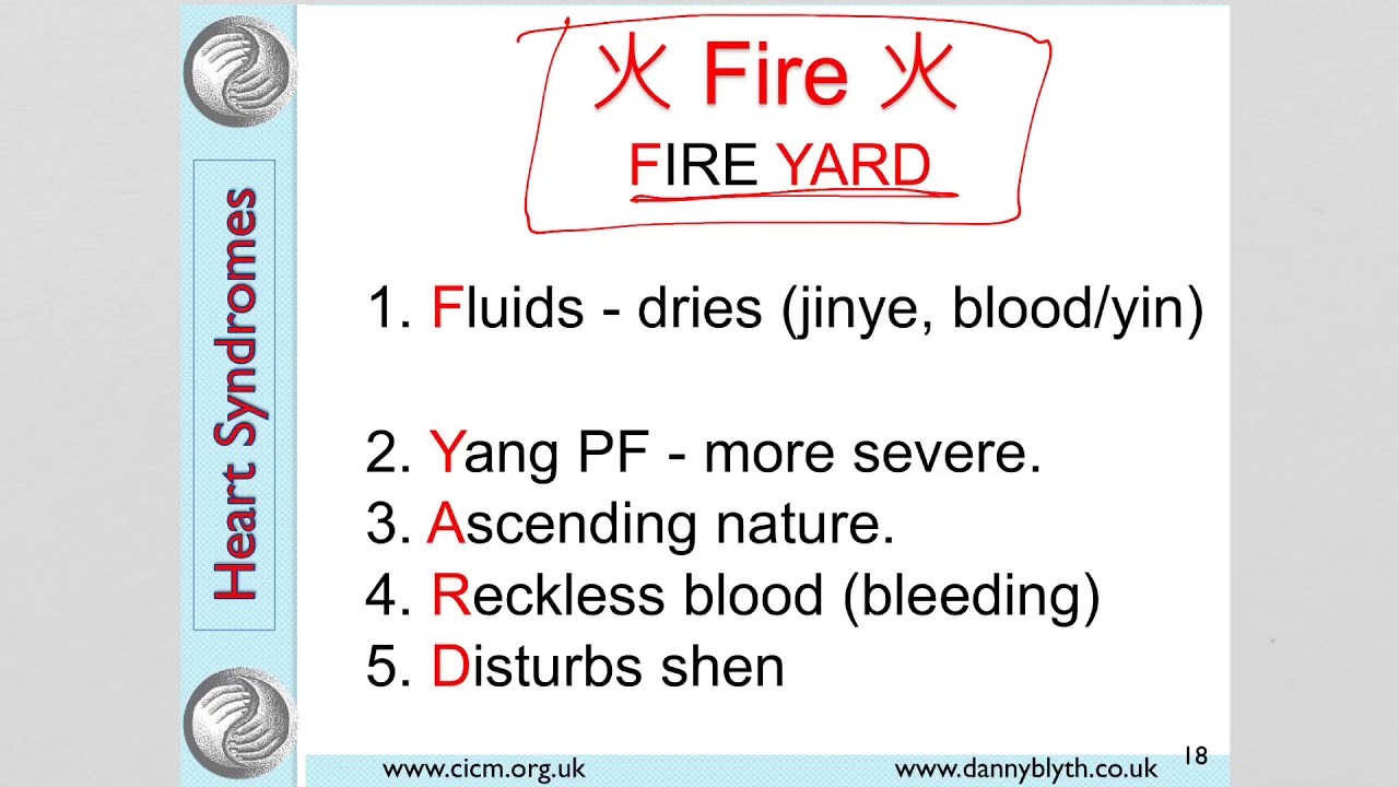 Heart Syndromes In Traditional Chinese Medicine - Danny Blyth