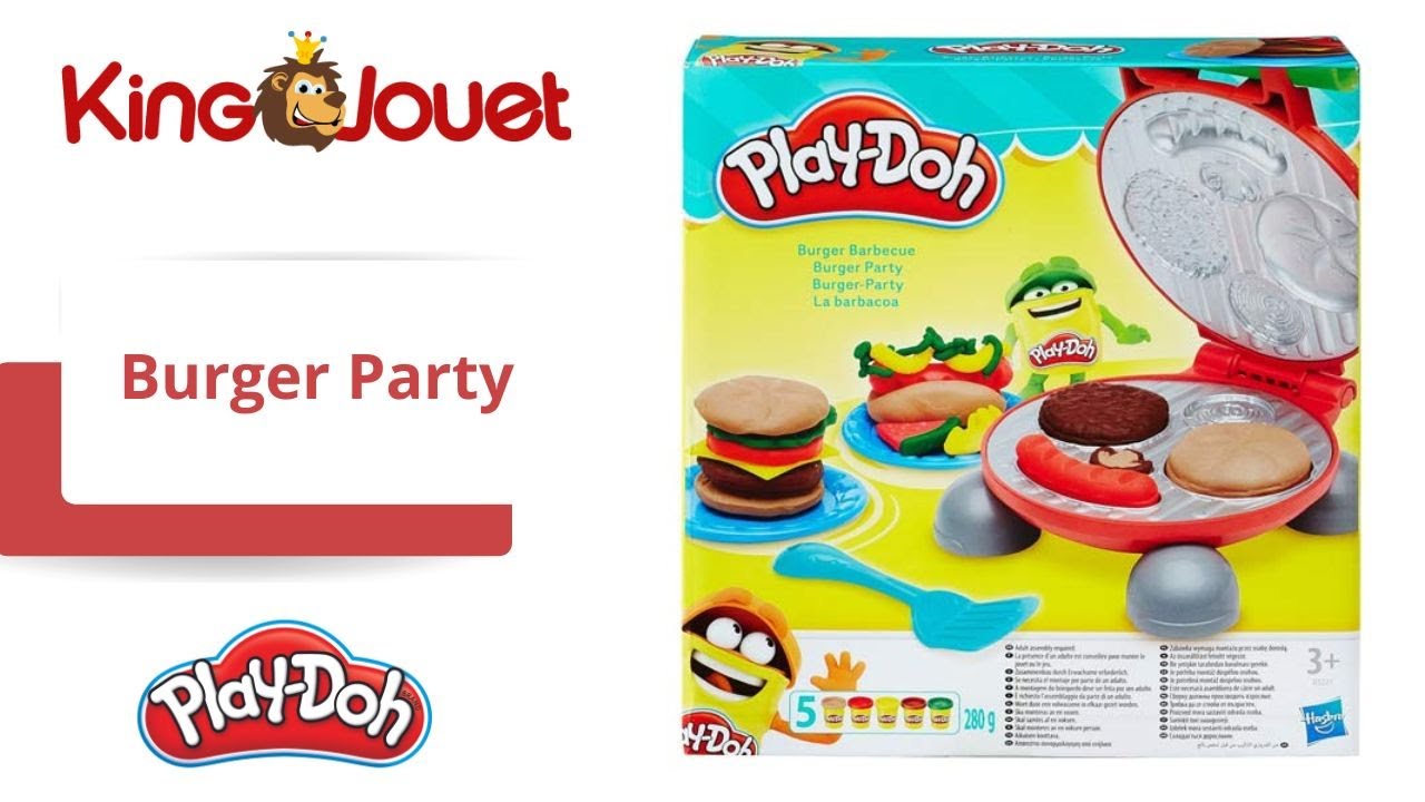 Pâte à modeler - Burger Party Play-Doh Kitchen Play Doh : King Jouet, Pate  à modeler, modelage et gravure Play Doh - Jeux créatifs
