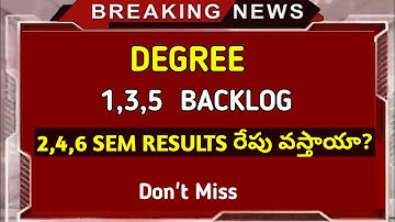 Degree 2,4,6 semester exam results 2019|OU degree sem exam results 2019|OU 1,3,5 backlog exam result