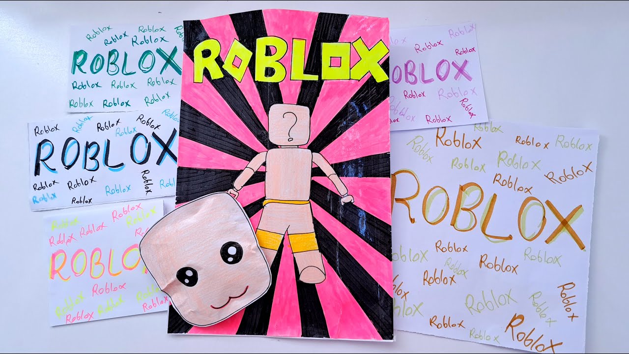 Roblox Face Makeup on Paper ASMR #roblox #robloxmakeup #robloxface , roblox makeup asmr