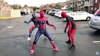 Ghetto Avengers  Dj Casper Cha Cha Slide   @ghetto panther1 @ghetto spider @ghetto