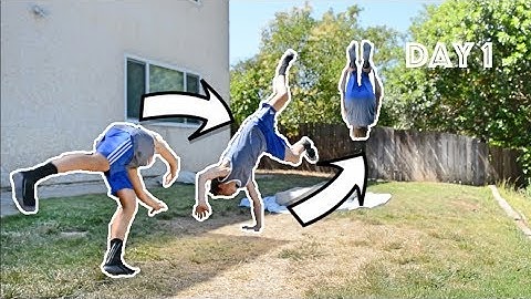 ROUND OFF BACKFLIP PROGRESSION - Day 1 | Free Running & Flip Progression