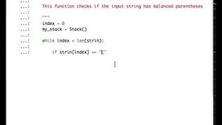 Balanced Parentheses