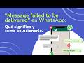 ¿Te ha salido este error en WhatsApp? Te contamos de qué se trata