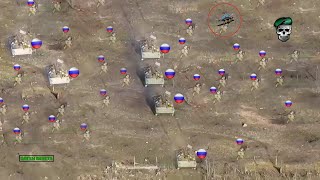 Horrible! Ukrainian FPV drones hunt hundreds of Russian soldiers newly deployed on front lines