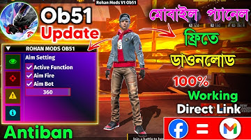🍁Free Fire Injector Antiban Panel For Mobile FF Hack Ob51 Free Fire Hack With FF Panel 🔥 Mod Menu