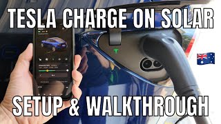 2024 Tesla Charge on Solar Update Australia Setup and Walkthrough
