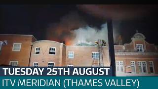 Families flee homes after fire rips through high street block of flats | ITV Meridian (Thames)