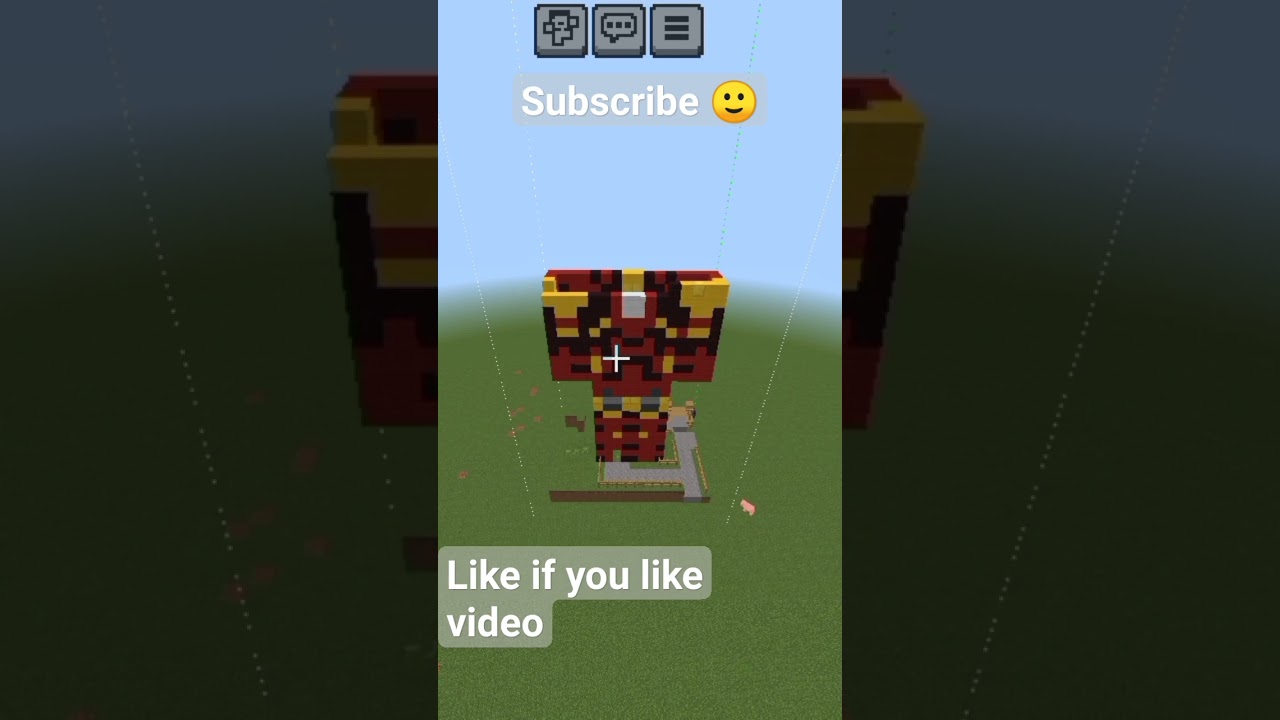 minecraft Ironman tutorial #minecraft #viral #shorts #ironman