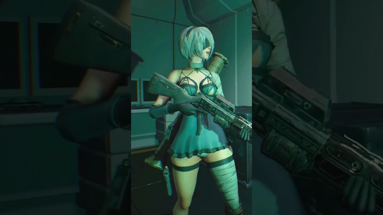 Resident Evil 3 Remake-Jill Yorha 2B Kaine Outfit 