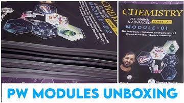 Physics Wallah Modules UNBOXING IIII PW Study Materials Unboxing #iit #jeemains #jeeadvanced