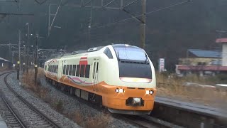 羽越本線 E653系U104編成 特急いなほ5号　勝木駅通過　/Japanese Trains Limited Express INAHO E653Series