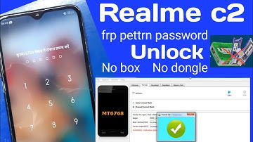 Realme c2 frp pettrn password unlock sp flash tool no box No dongle