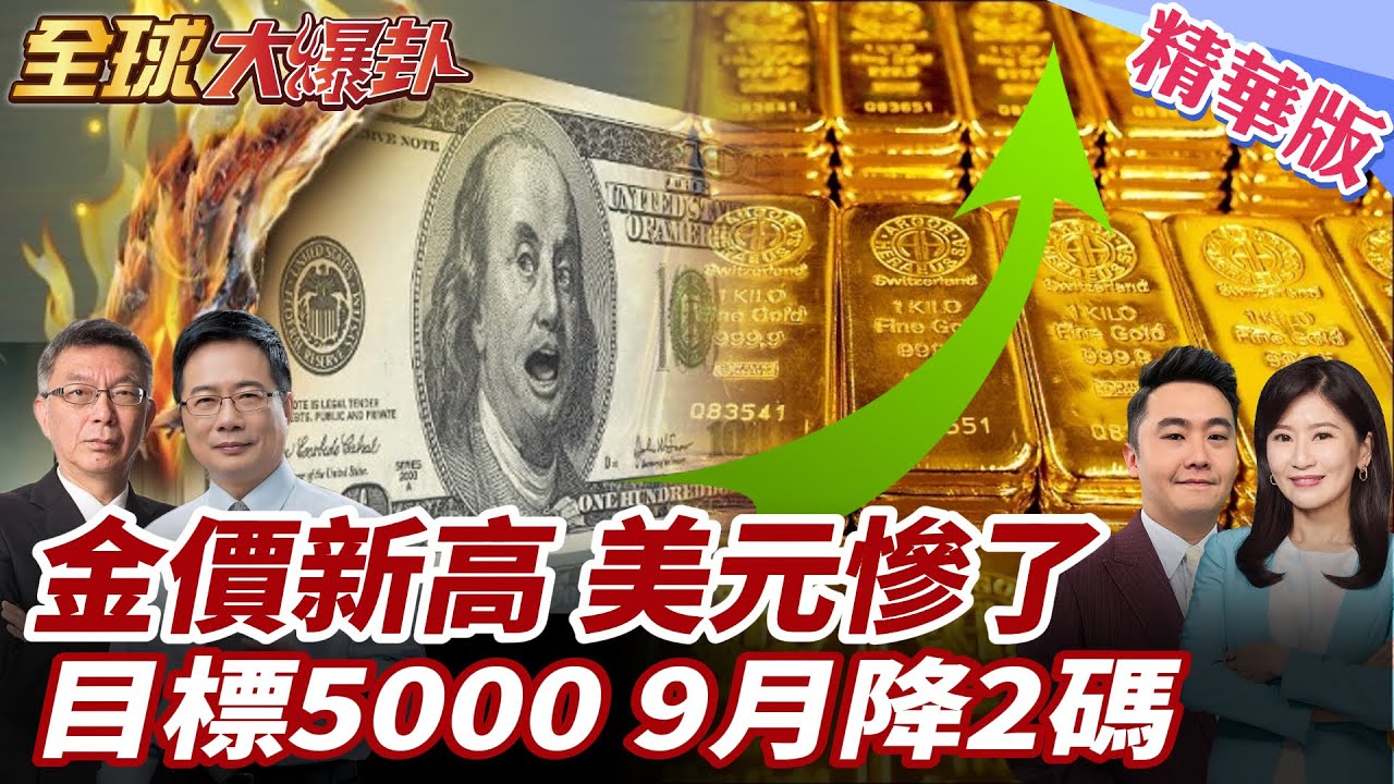 黃金續飆?金價又創新高!高盛.摩根大通皆預測看好!目標價5000美元!9月降息倒數確定?!交易員估恐連降兩碼!  20250910【#全球大爆卦】精華版2 @全球大視野Global_Vision