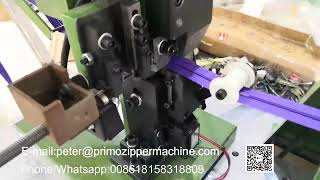 How to make zipper(nylon buttom stop machine)尼龙下止机 youtube