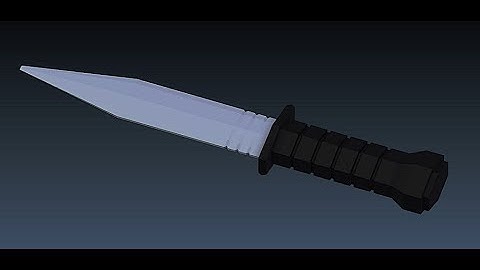 Blender: Modeling a Low Poly Dagger (Timelapse)