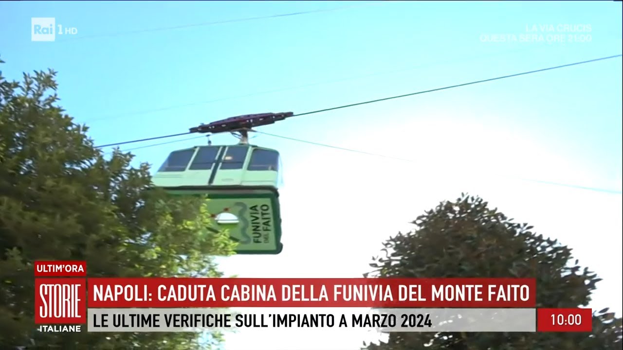 Napoli: caduta la cabina della funivia del monte Faito - Storie italiane 18/04/2025