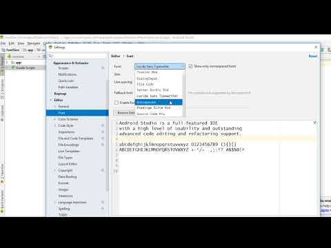 How Can I Make The Font Size Small Or Larger In Android studio?