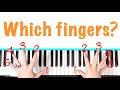 Which fingers to use when playing piano - Tips on fingering