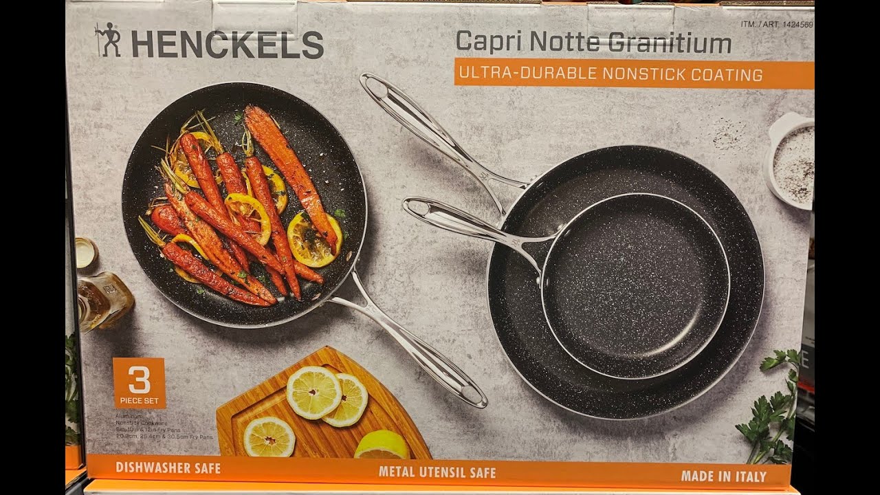 Henckels Capri Notte Granitium 3-piece Fry Pan Set Review 