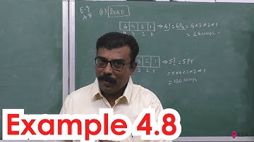8. Maths | Combinatorics and Mathematical Induction | Example 4.8