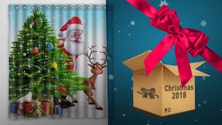 Best Christmas Shower Curtain To Buy On Christmas 2018. | Christmas Countdown Guide