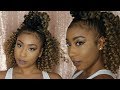 BRAIDLESS OMBRE CROCHET Tutorial - Super Easy & Cheap  - Half Bun/Half Down