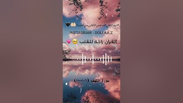 اخر ايات سورة الكهف بصوت القارئ هاني الرفاعي , مقاطع انستقرام