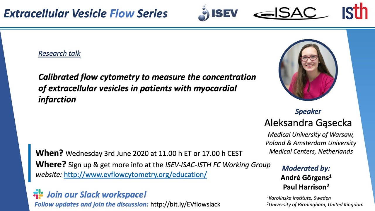 EV Flow Series | Aleksandra Gasecka - Concentration of EVs in patients ...
