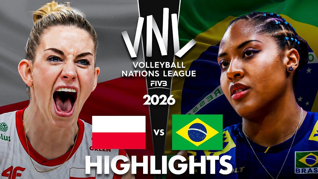 Poland 🇵🇱 vs Brazil 🇧🇷 | Highlights | Women's VNL 2026