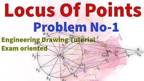 Locus of points problem No 1| Loci of points for slider crank mechanism | How to draw locus of point