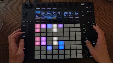 Jamming with Ableton Wavetable Push 2 visualisations