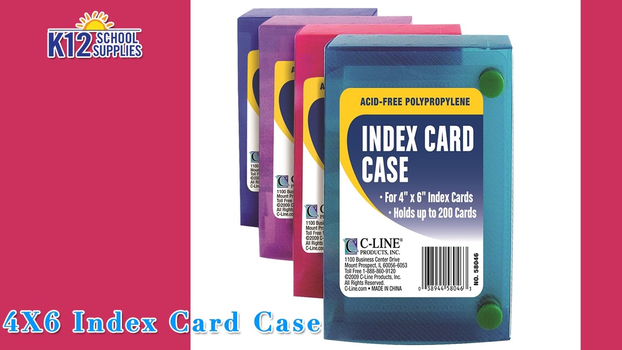 4x6 Index Card Case