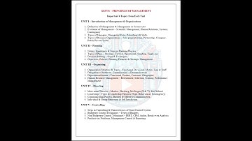 GE 3751 Principles of management important topics #biomedicalsolutions